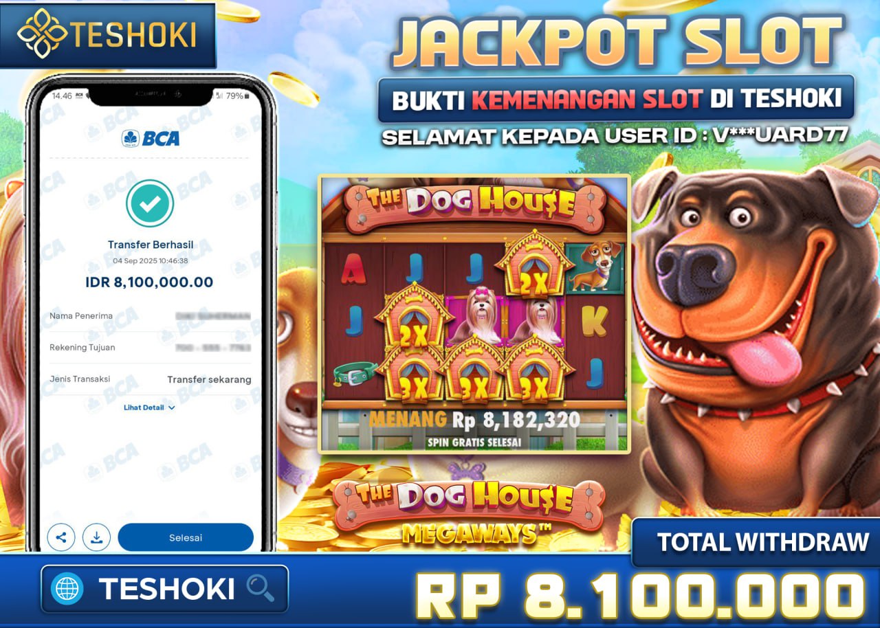 V***UARD77 JACKPOT SLOT THE DOG HOUSE Rp 8.100.000 - LUNAS