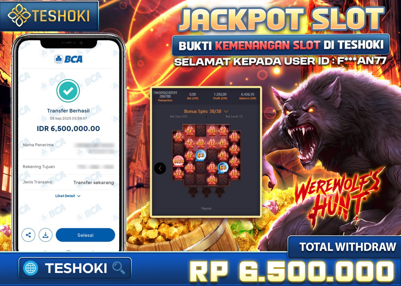F***AN77 JACKPOT WEREFOLFS HUNT Rp 6.500.000 - LUNAS
