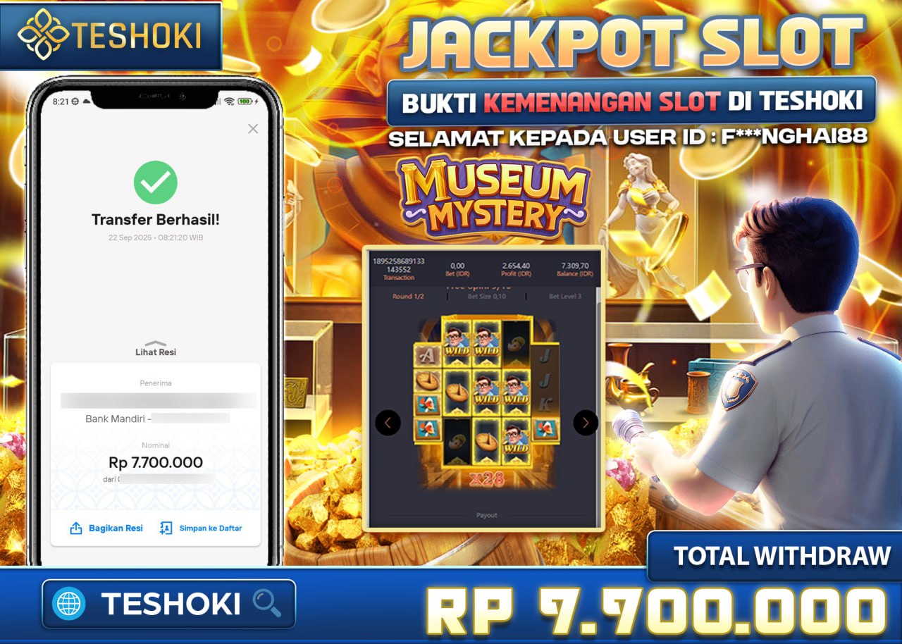F***NGHAI88 JACKPOT MUSEUM MYSTERY Rp 7.700.000 - LUNAS