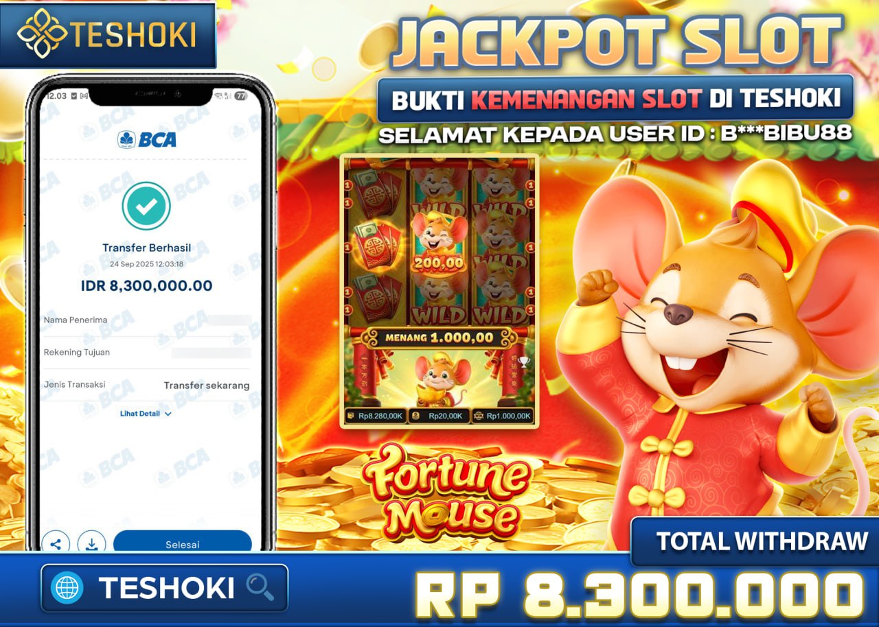 B***BIBU88 JACKPOT FORTUNE MOUSE Rp 8.300.000 - LUNAS