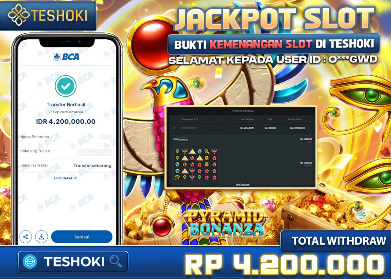 O***GWD JACKPOT PYRAMID BONANZA Rp 4.200.000 - LUNAS