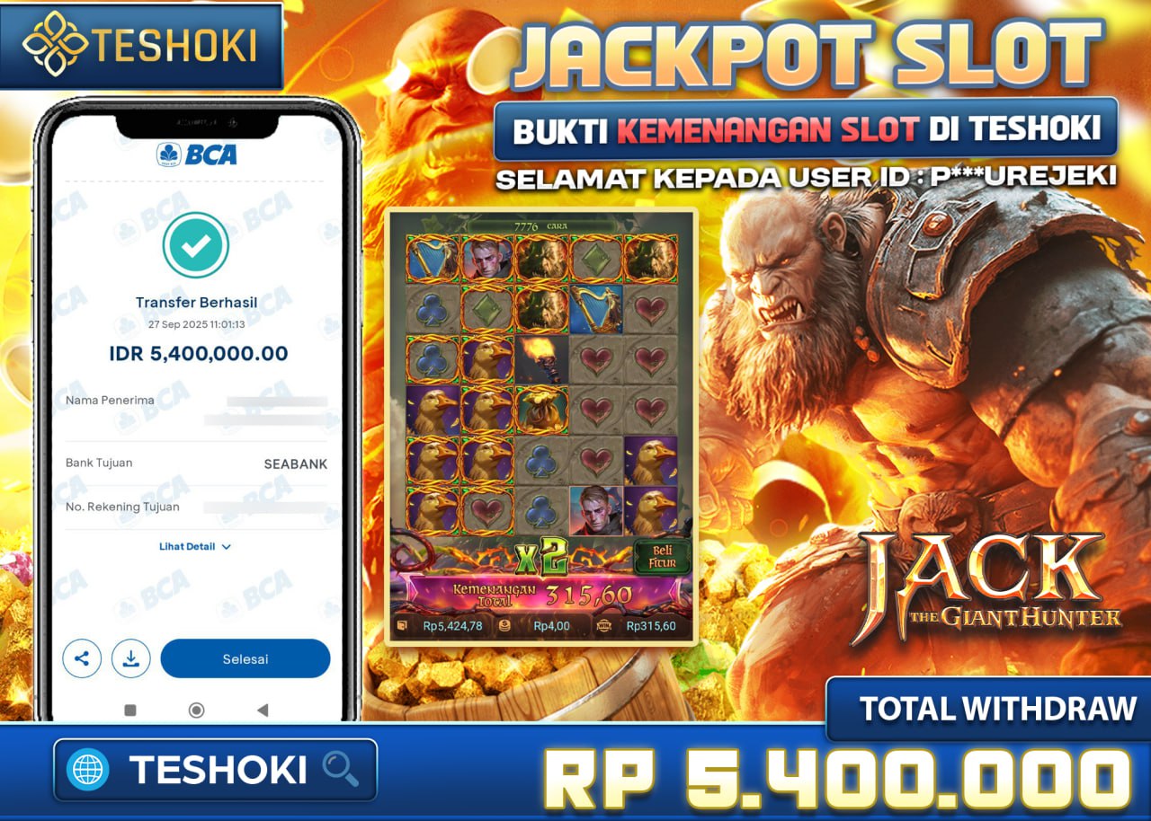 P***UREJEKI JACKPOT JACK THE GIANT HUNTER Rp 8.300.000 - LUNAS