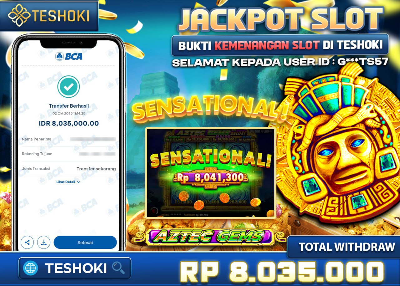 G***TS57 JACKPOT AZTEC GEMS Rp 8.035.000 - LUNAS