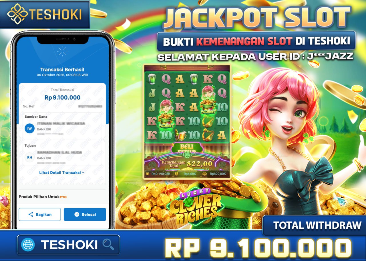 J***JAZZ JACKPOT CLOVER RICHES Rp 9.100.000 - LUNAS